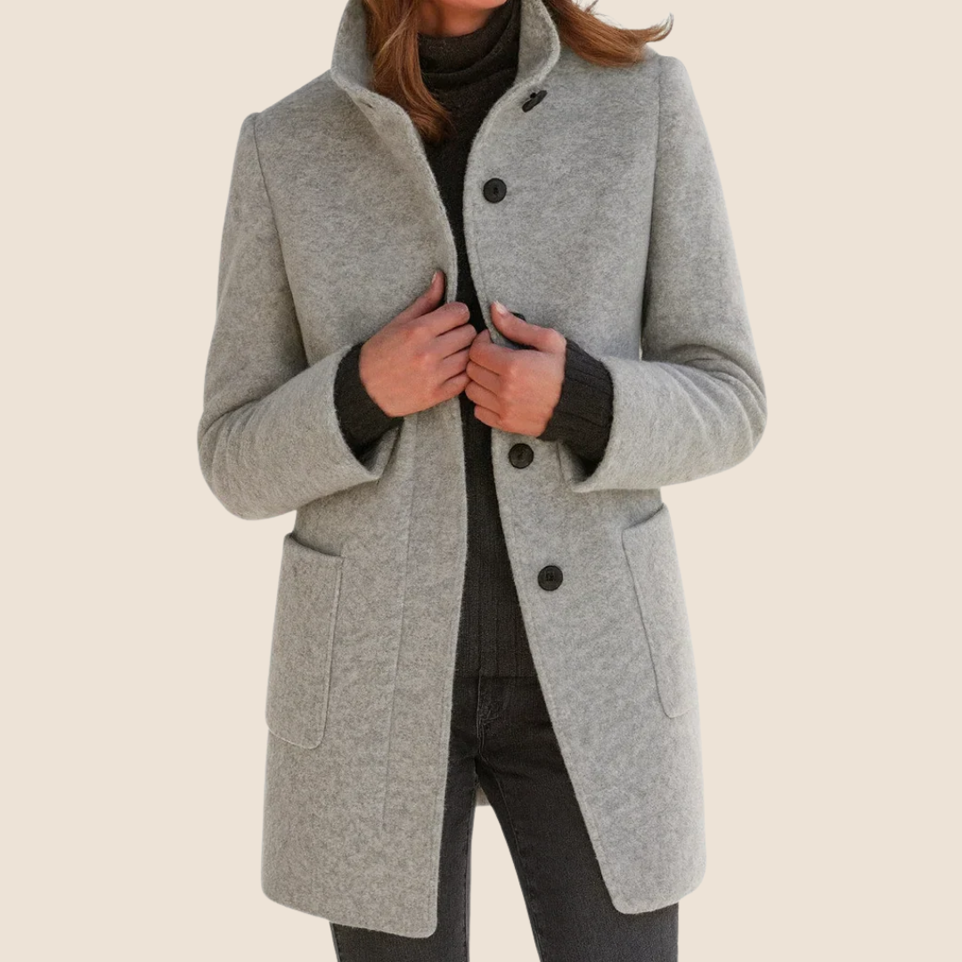 Delamont Paris| Manteau en laine à coupe midi