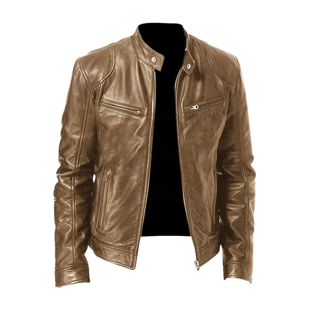 Delemont| Veste en cuir décontractée