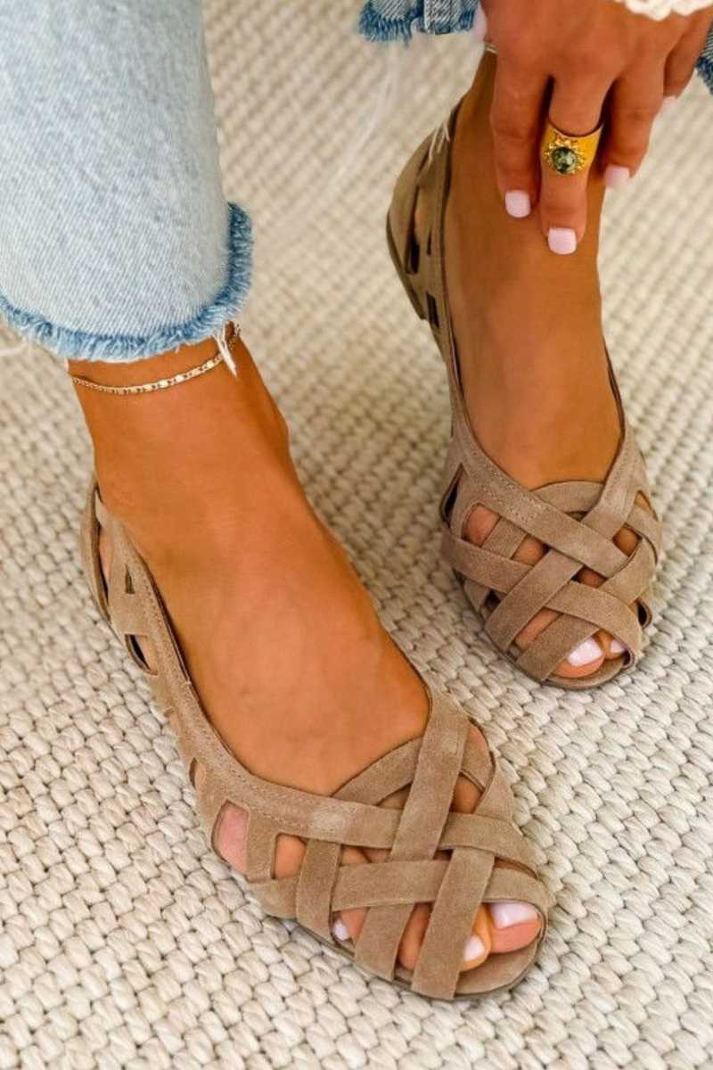DELAMONT| Sandales Tressées Fermées Chloé