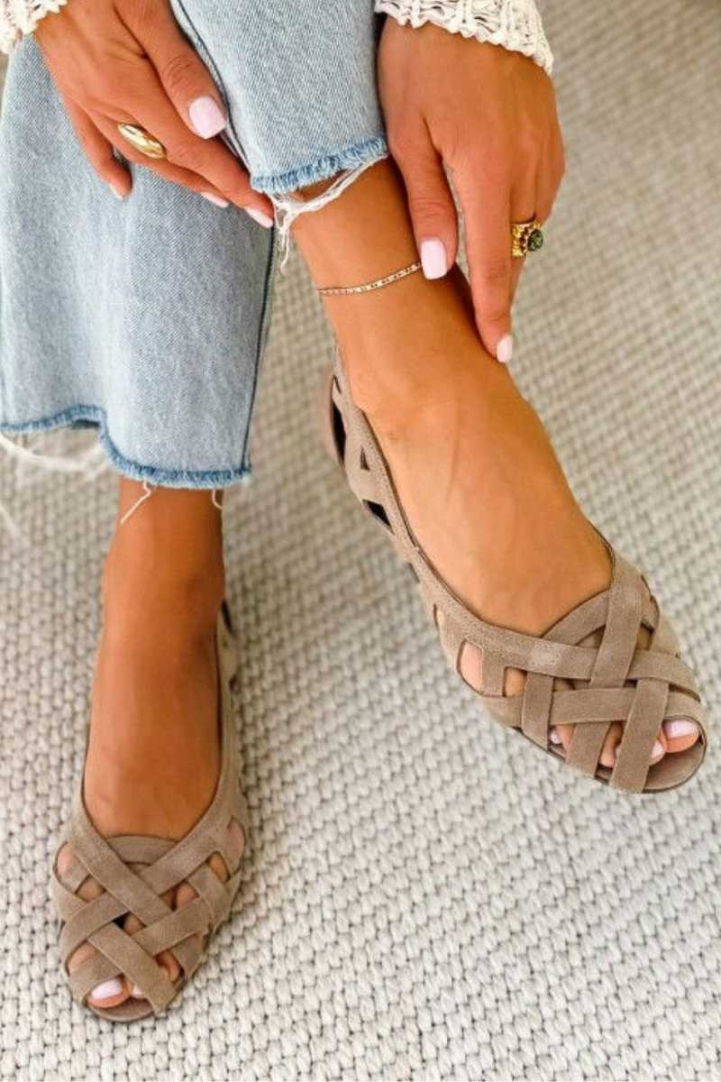DELAMONT| Sandales Tressées Fermées Chloé
