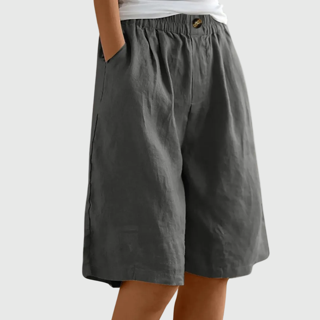 DELAMONT| Shorts Amples Taille Élastique Ella