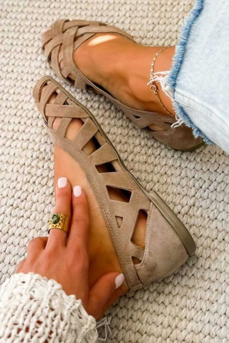 DELAMONT| Sandales Tressées Fermées Chloé