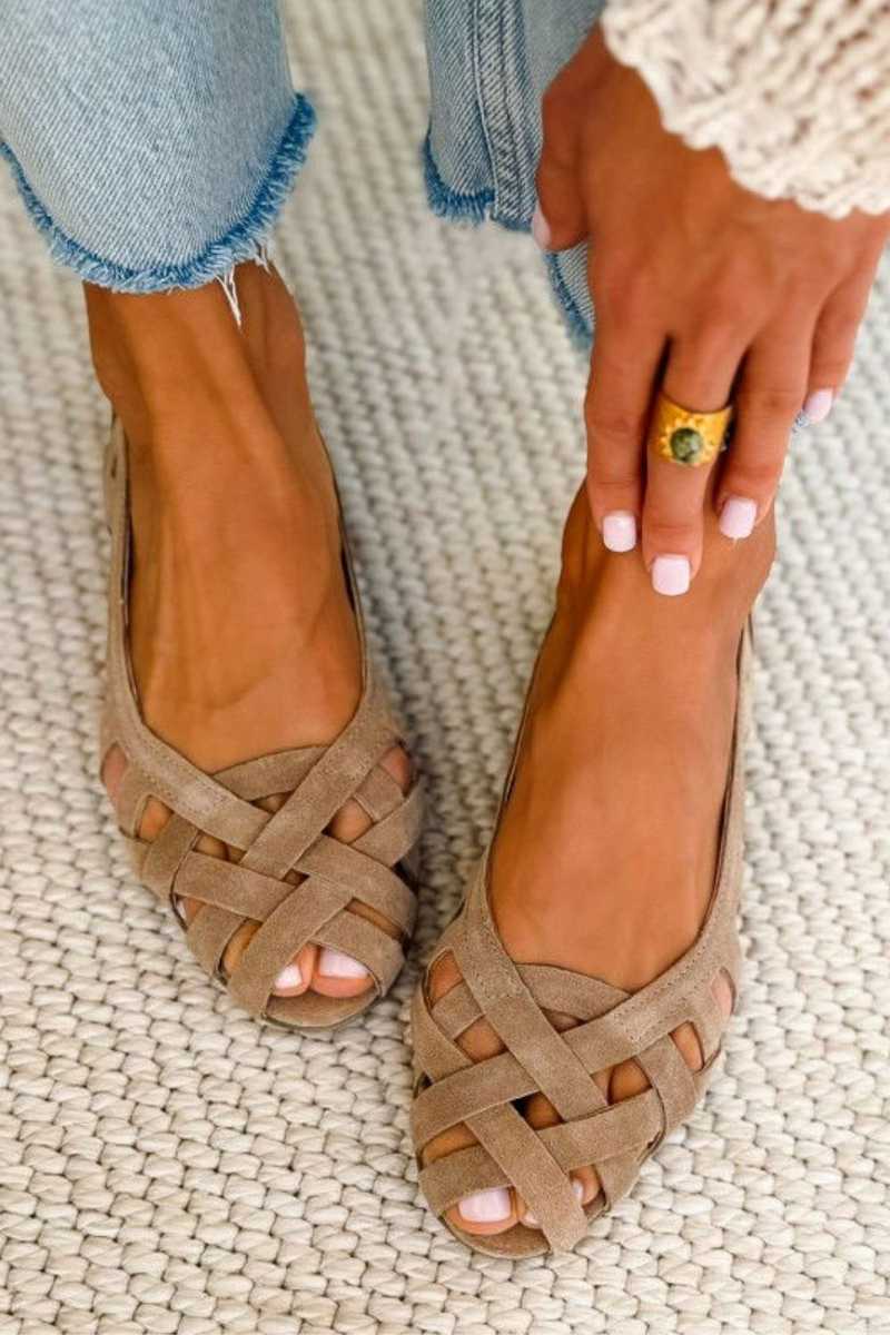 DELAMONT| Sandales Tressées Fermées Chloé