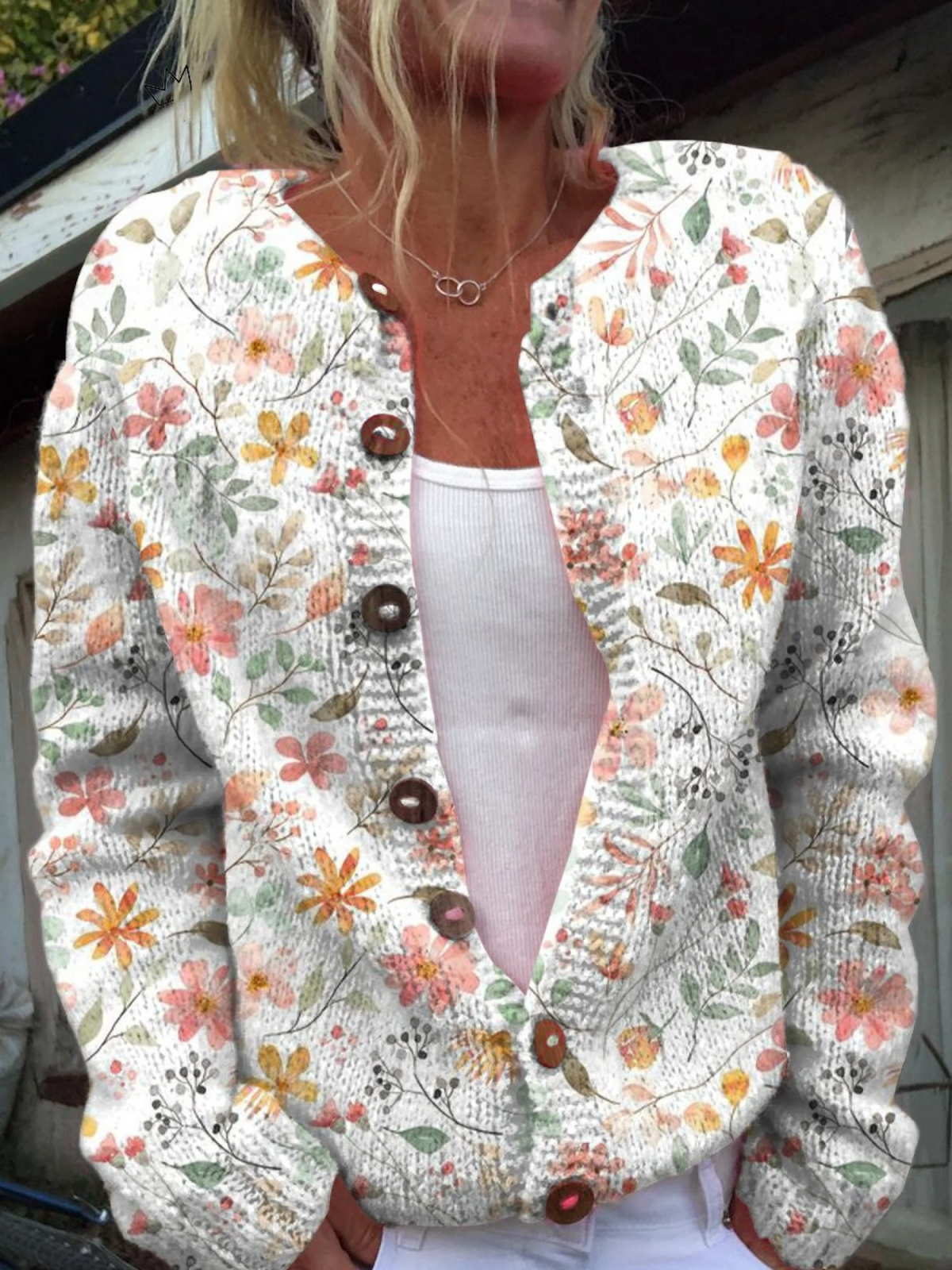 DELAMONT | Cardigan Petites Fleurs Délicates Élina