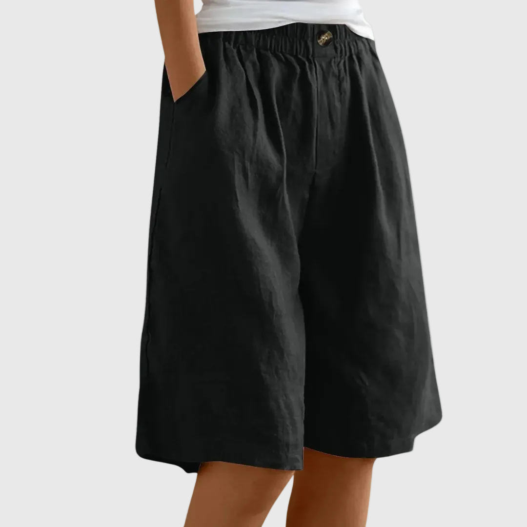 DELAMONT| Shorts Amples Taille Élastique Ella