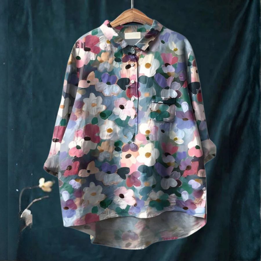 DELAMONT | Chemise Élégante à Motif Émilie