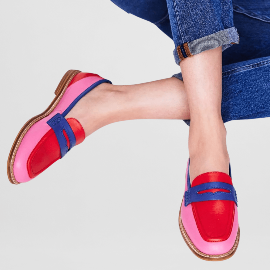 DELAMONT| Mocassins Colorés Vifs Martine