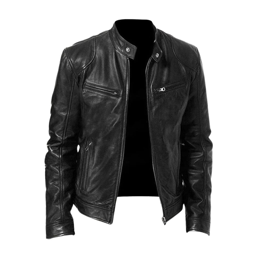 Delemont| Veste en cuir décontractée
