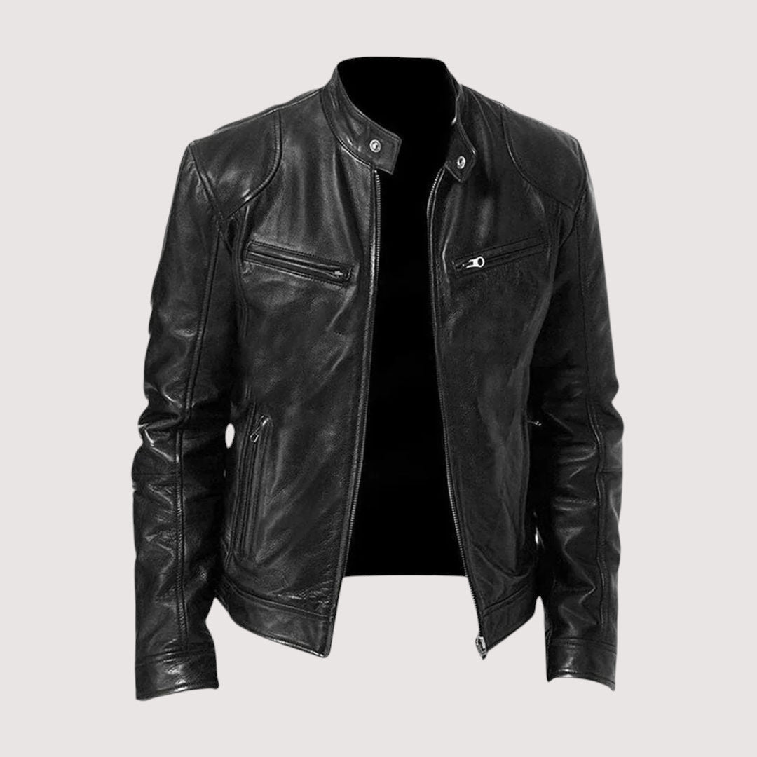 DELAMONT | VESTE EN CUIR HAUT DE GAMME ÉLÉGANTE POUR HOMME