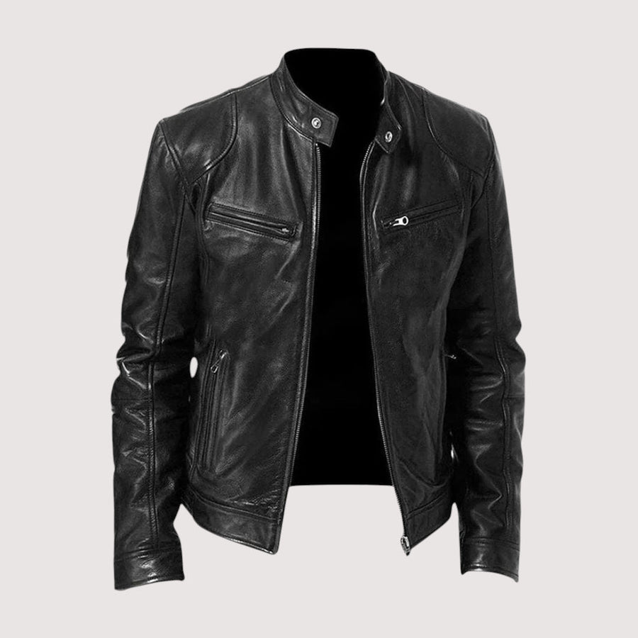 DELAMONT | VESTE EN CUIR HAUT DE GAMME ÉLÉGANTE POUR HOMME