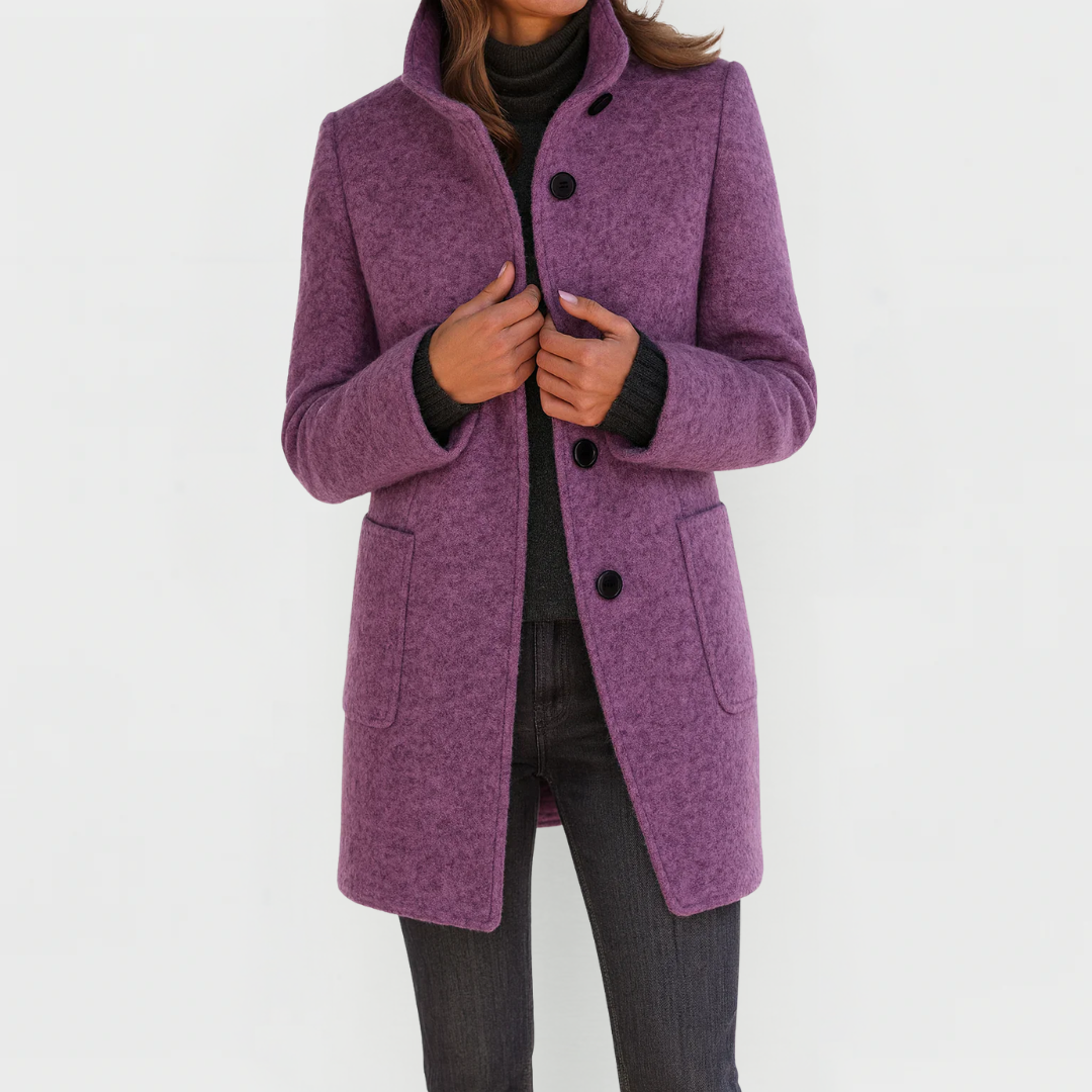 Delamont Paris| Manteau en laine à coupe midi