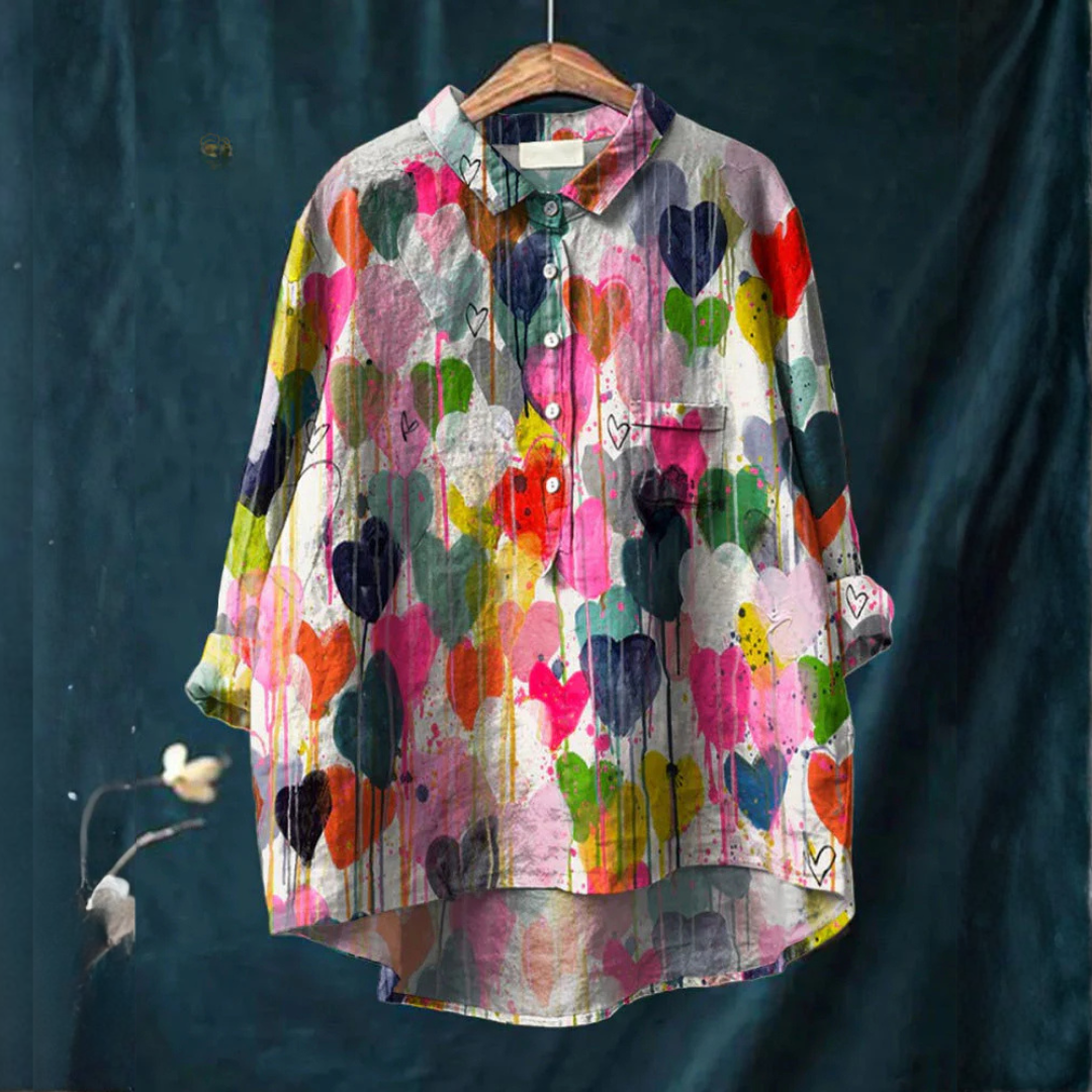 DELAMONT| Chemise Élégante à Motif Lucie
