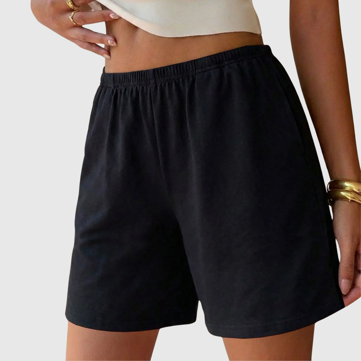 DELAMONT| Short Casual Respirant Taille Haute Mila