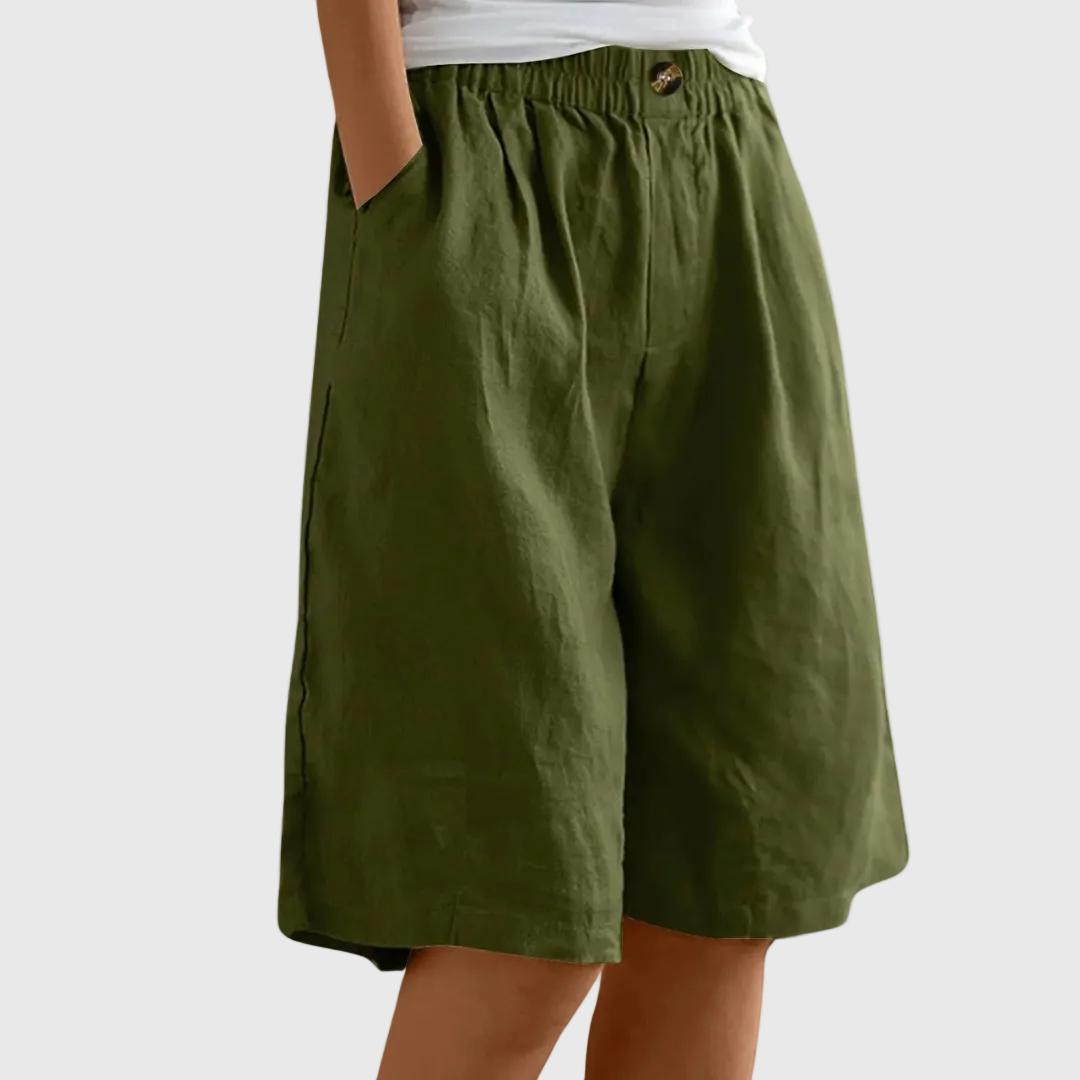 DELAMONT| Shorts Amples Taille Élastique Ella