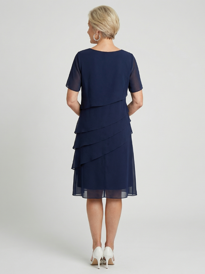DELAMONT| Robe douce à mi-longueur Camille