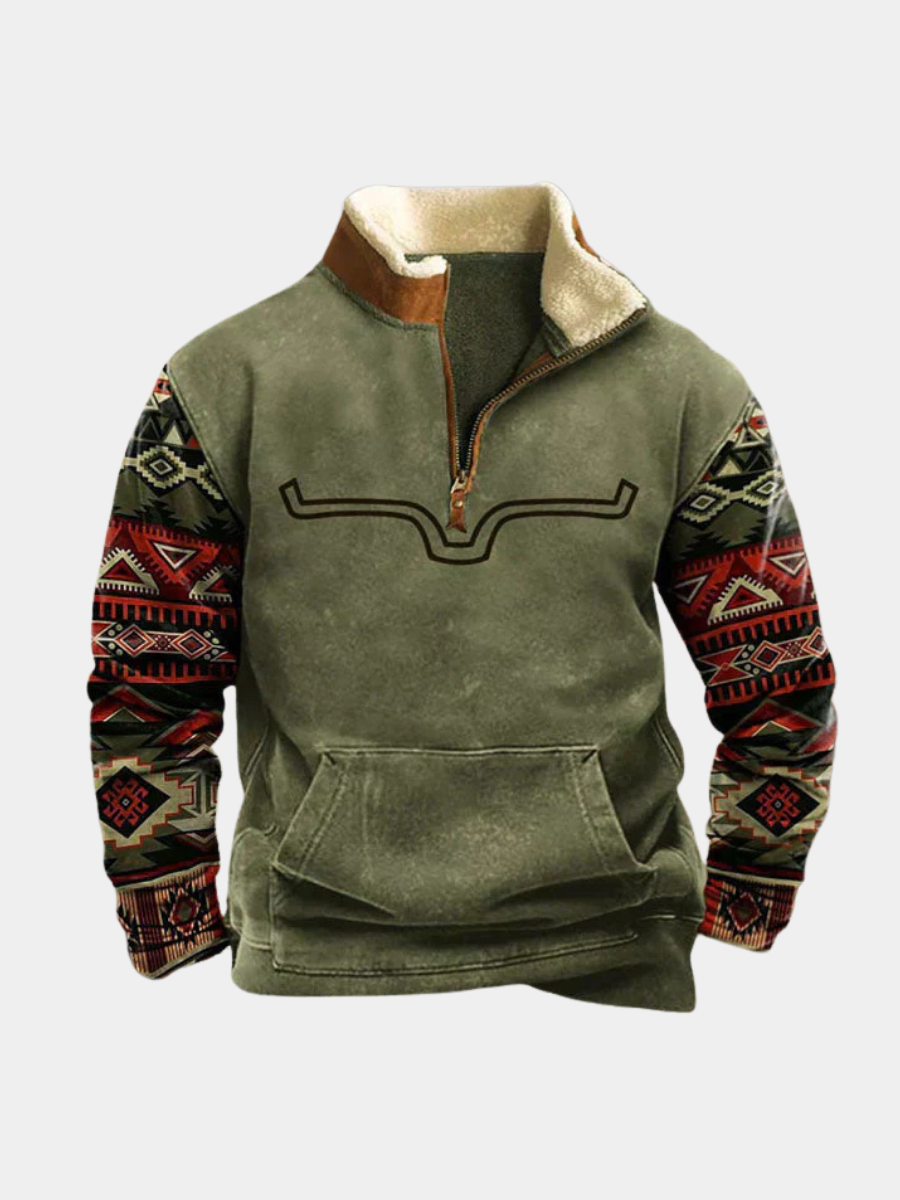 DELAMONT| PULL AVEC ZIP POR HOMME