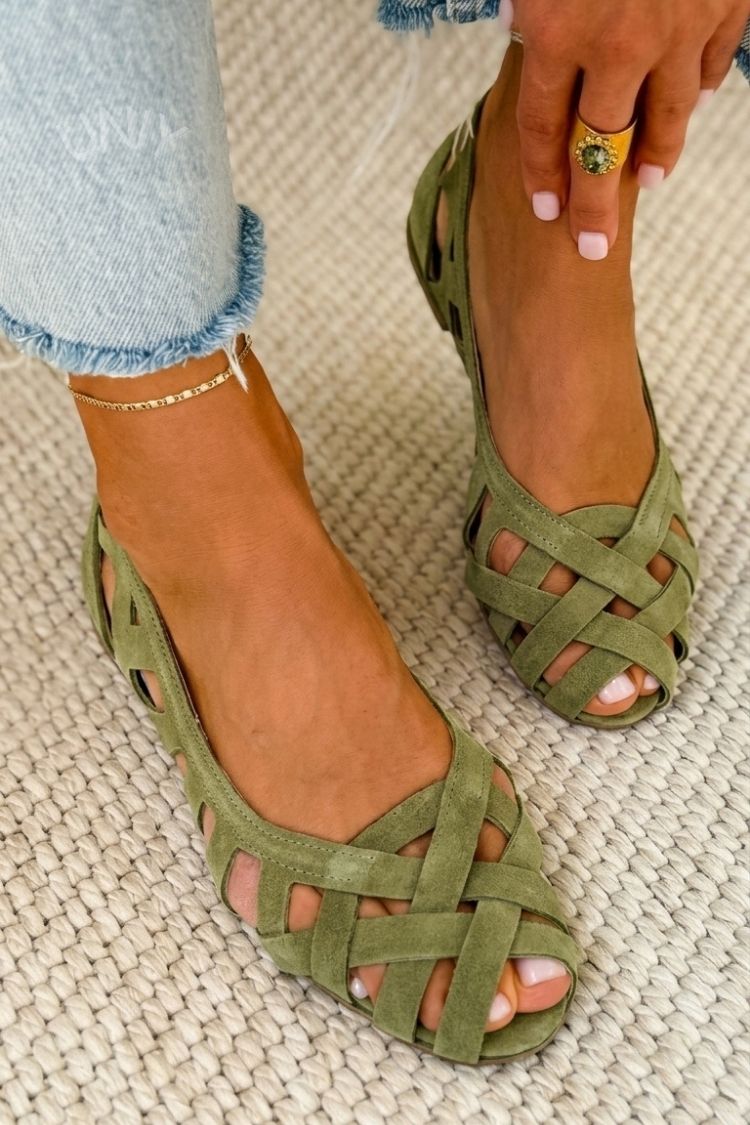 DELAMONT| Sandales Tressées Fermées Chloé