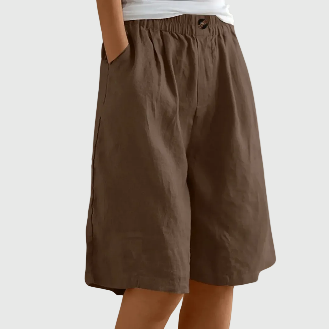 DELAMONT| Shorts Amples Taille Élastique Ella