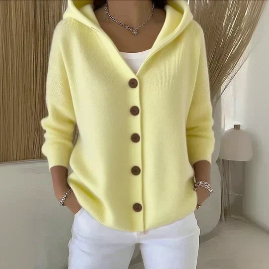 DELAMONT | Cardigan à Capuche Boutonné Marie