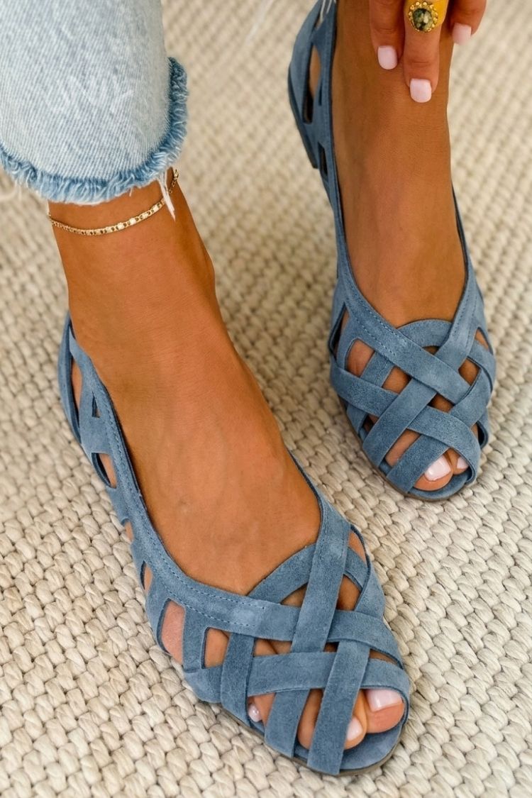 DELAMONT| Sandales Tressées Fermées Chloé
