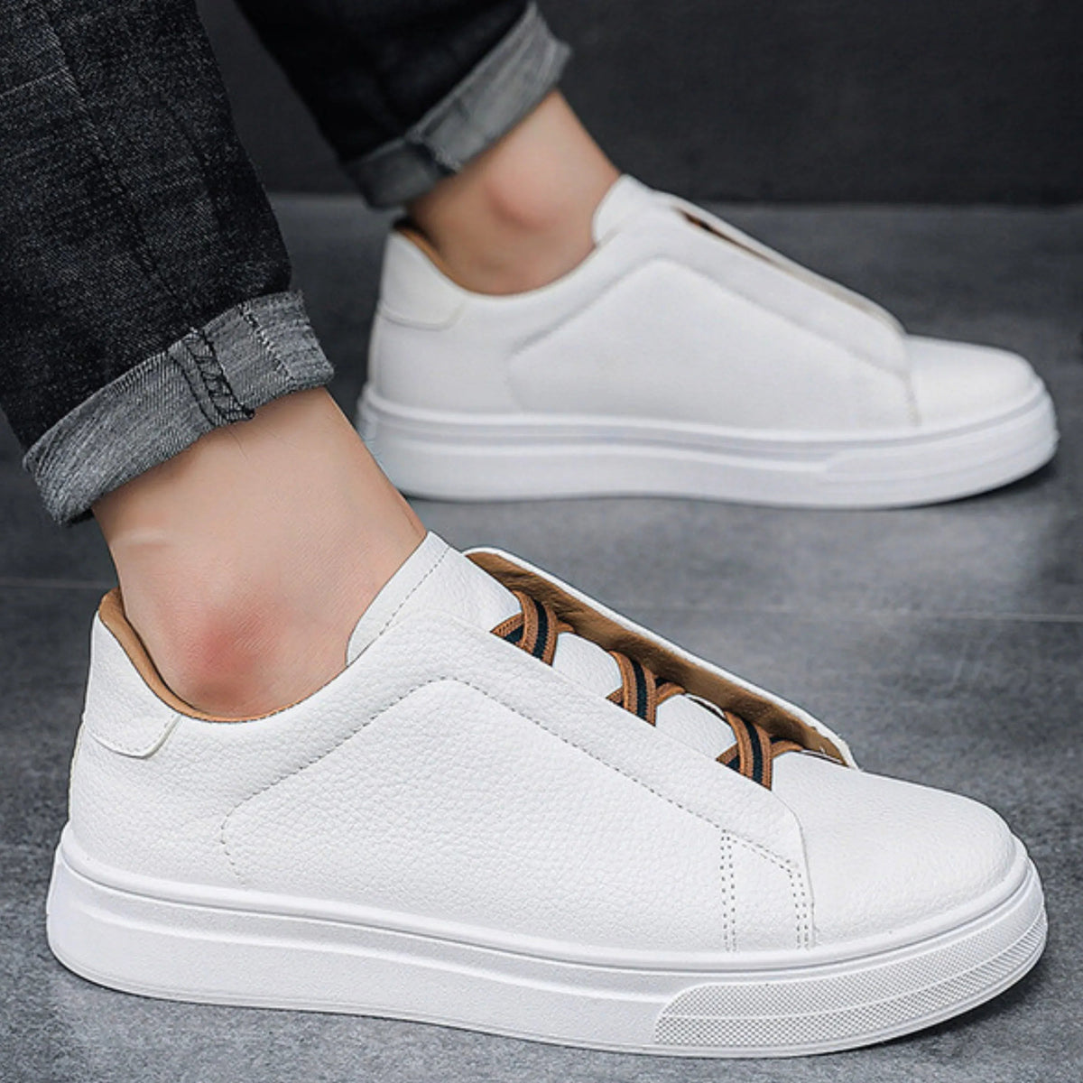 DELAMONT| BASKETS À ENFILER POUR HOMME