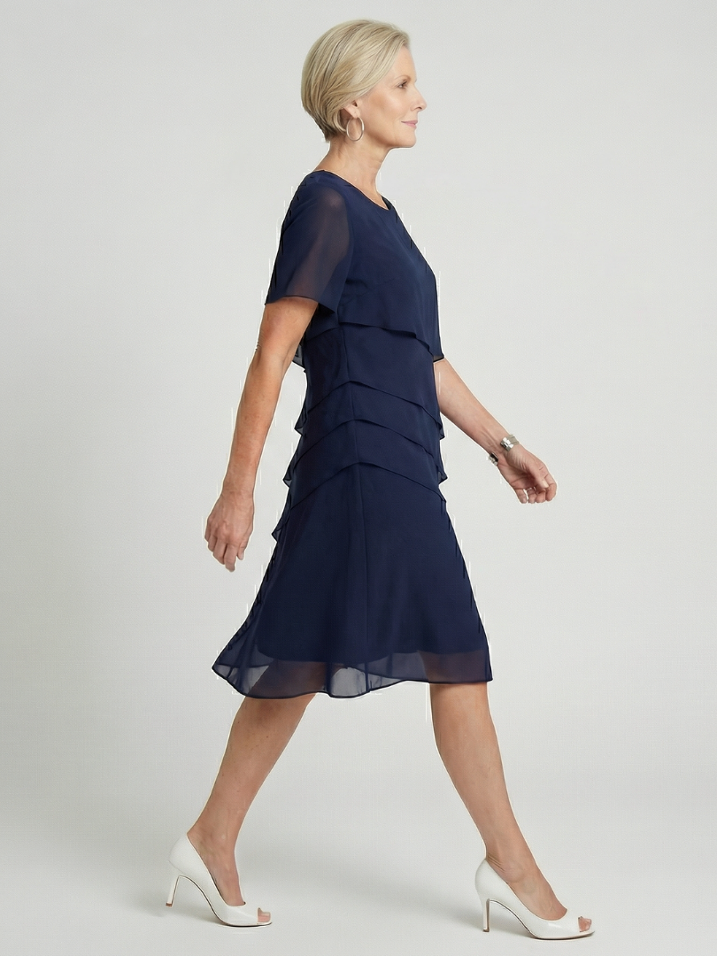 DELAMONT| Robe douce à mi-longueur Camille