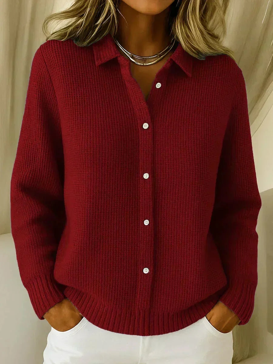 DELAMONT| Cardigan Maille Texturée Boutonné Catherine