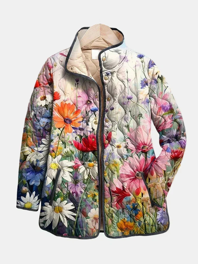 DELAMONT| Veste Matelassée Fleurs des Champs Manon