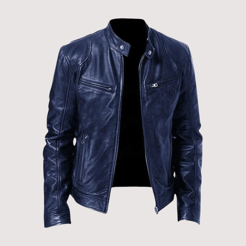 DELAMONT | VESTE EN CUIR HAUT DE GAMME ÉLÉGANTE POUR HOMME