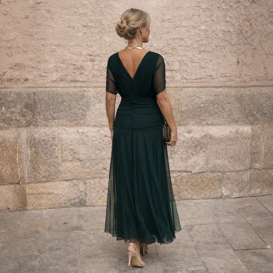 DELAMONT | Robe Longue Épaules Dénudées Camille