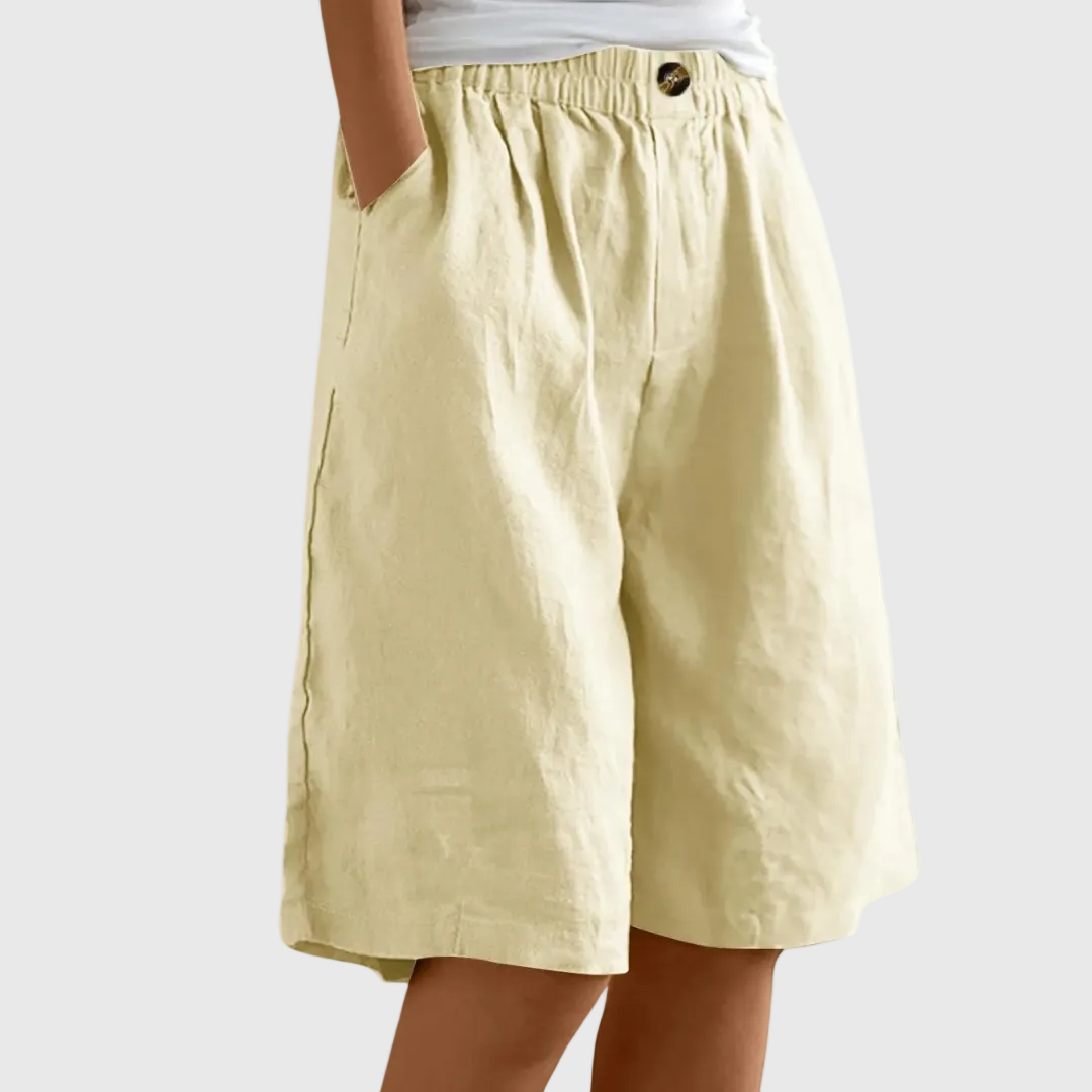 DELAMONT| Shorts Amples Taille Élastique Ella