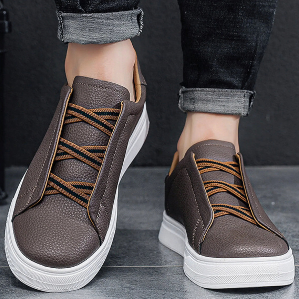DELAMONT| BASKETS À ENFILER POUR HOMME