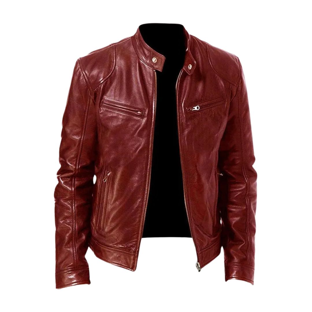 Delemont| Veste en cuir décontractée