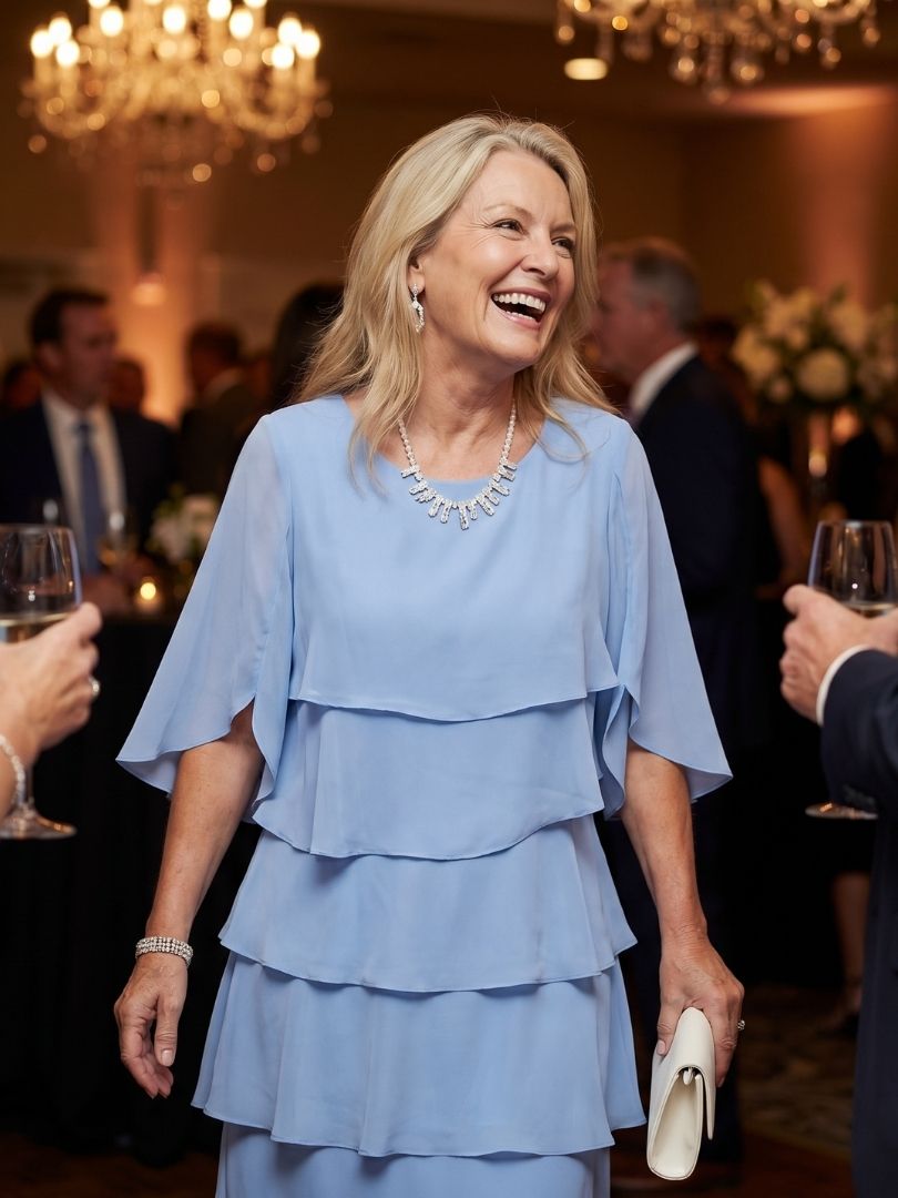 DELAMONT| Robe Midi à Volants Margaux