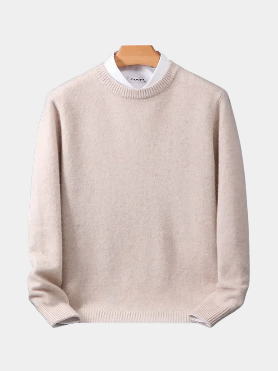 DELAMONT | Pull Col Rond Maille Douce Marcel