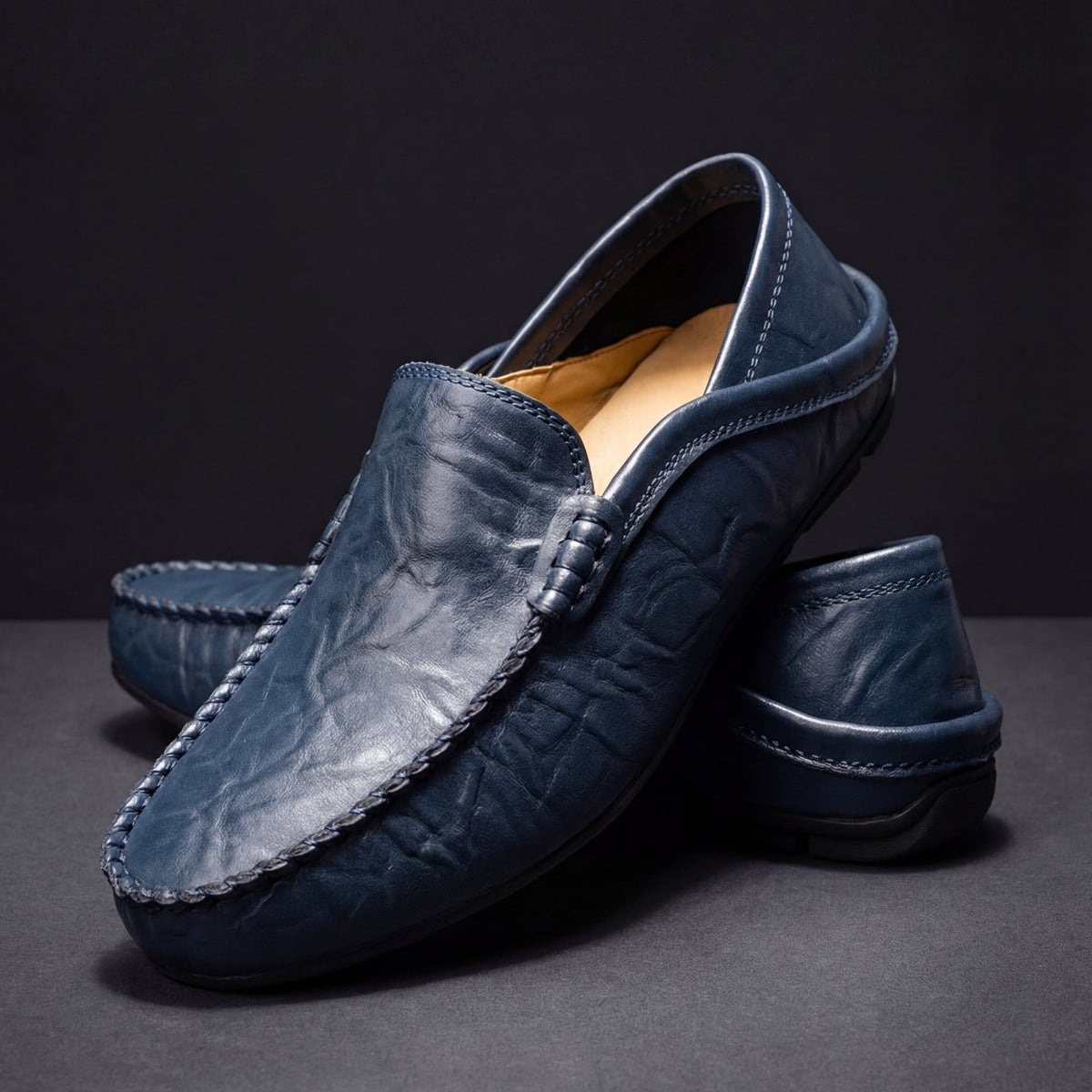 DELAMONT | Mocassins Cuir Souple Antoine