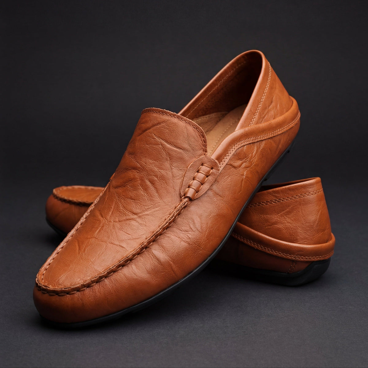 DELAMONT | Mocassins Cuir Souple Antoine