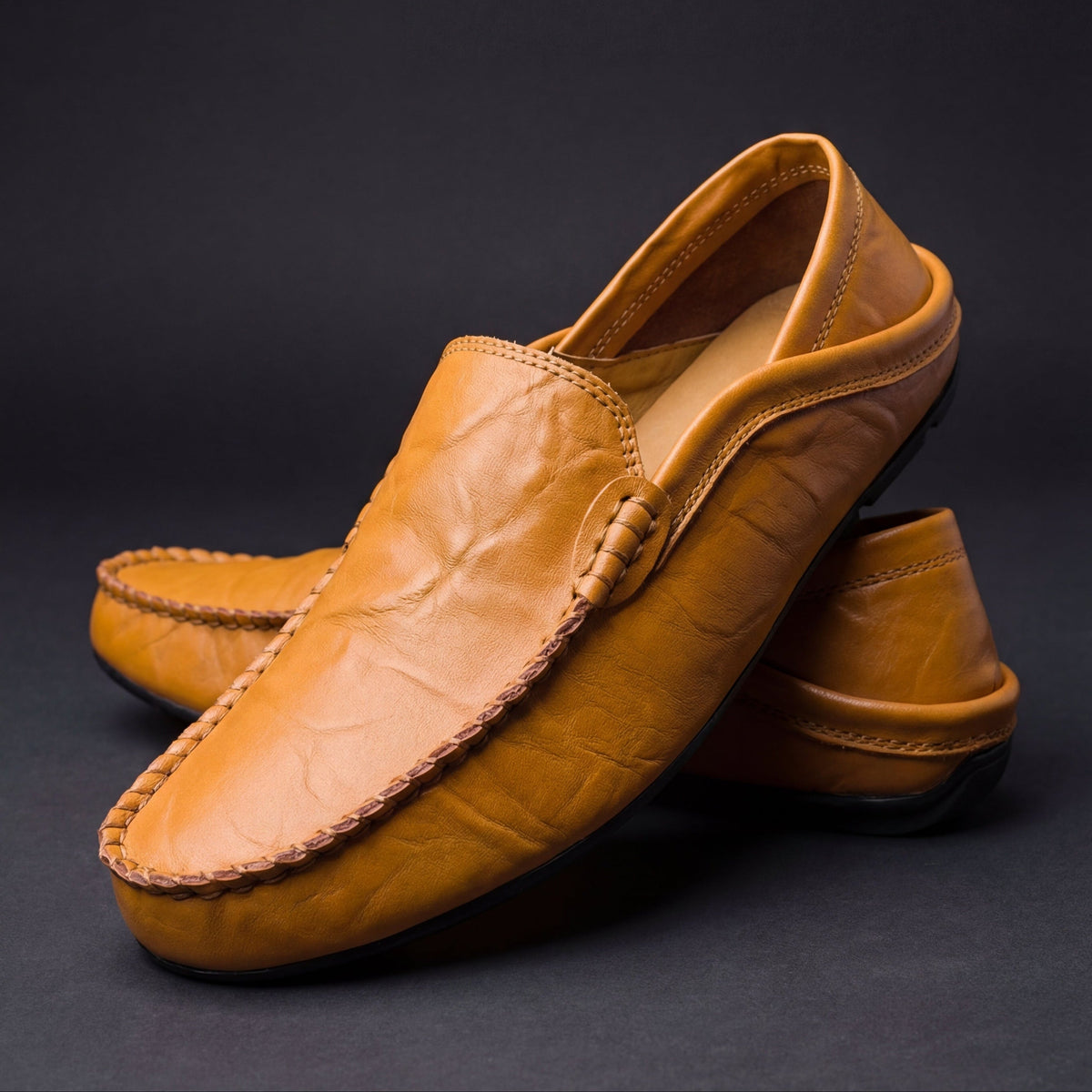 DELAMONT | Mocassins Cuir Souple Antoine