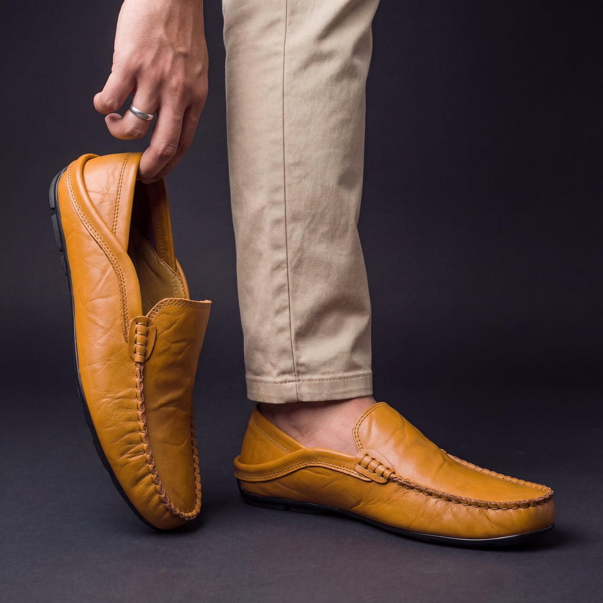 DELAMONT | Mocassins Cuir Souple Antoine