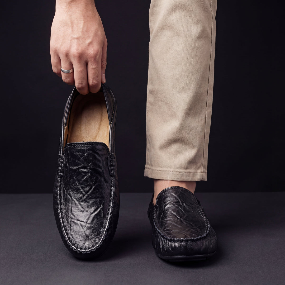 DELAMONT | Mocassins Cuir Souple Antoine