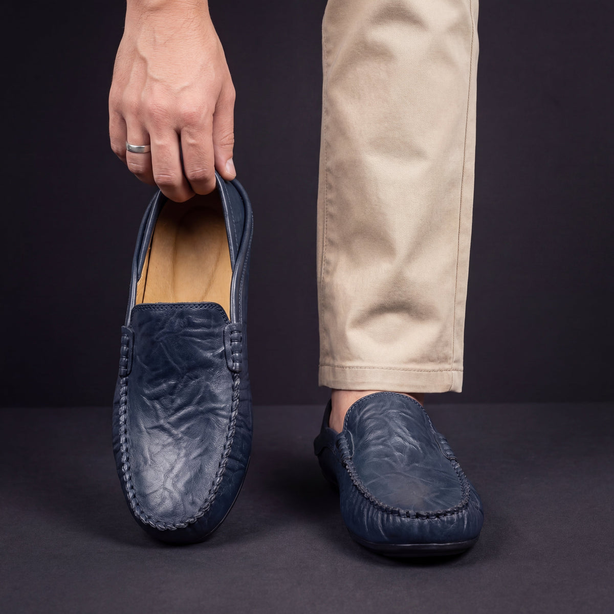 DELAMONT | Mocassins Cuir Souple Antoine