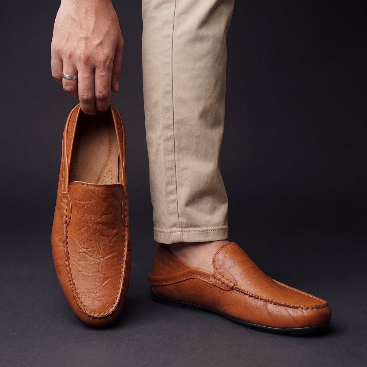 DELAMONT | Mocassins Cuir Souple Antoine