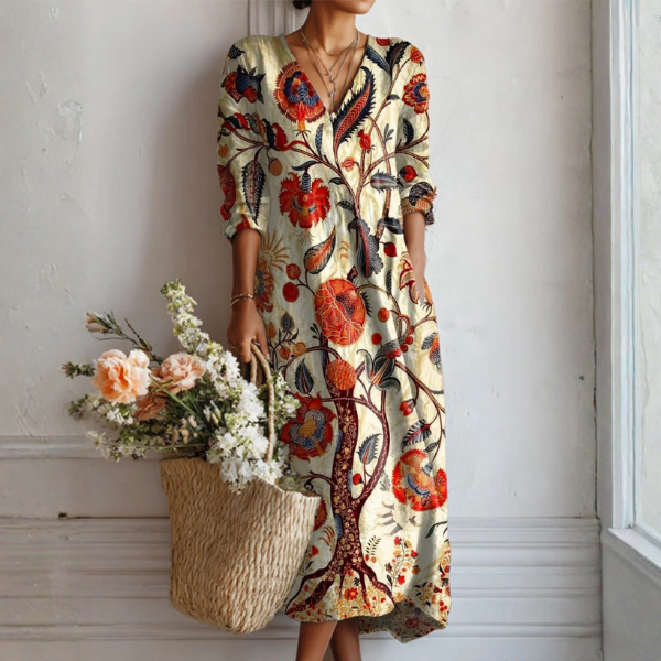 DELAMONT| Robe de Confort Quotidien Zoé