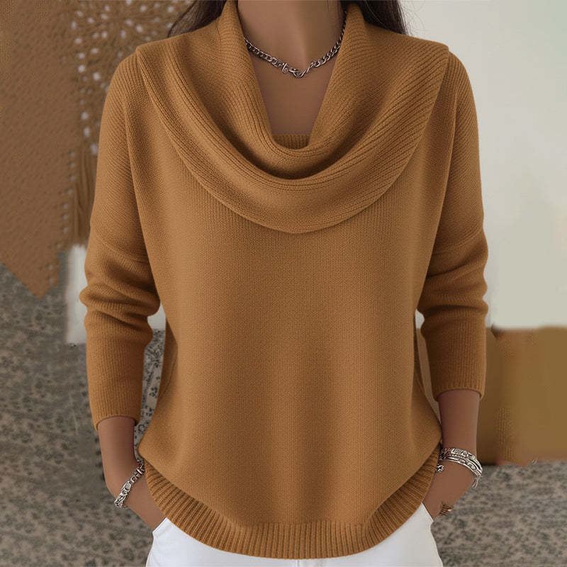 DELAMONT | Pull Col Bénitier Drapé Christine