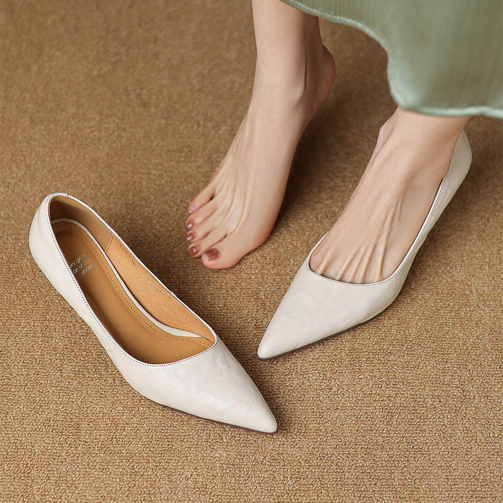 DELAMONT| Escarpins Fins en Cuir Lucie