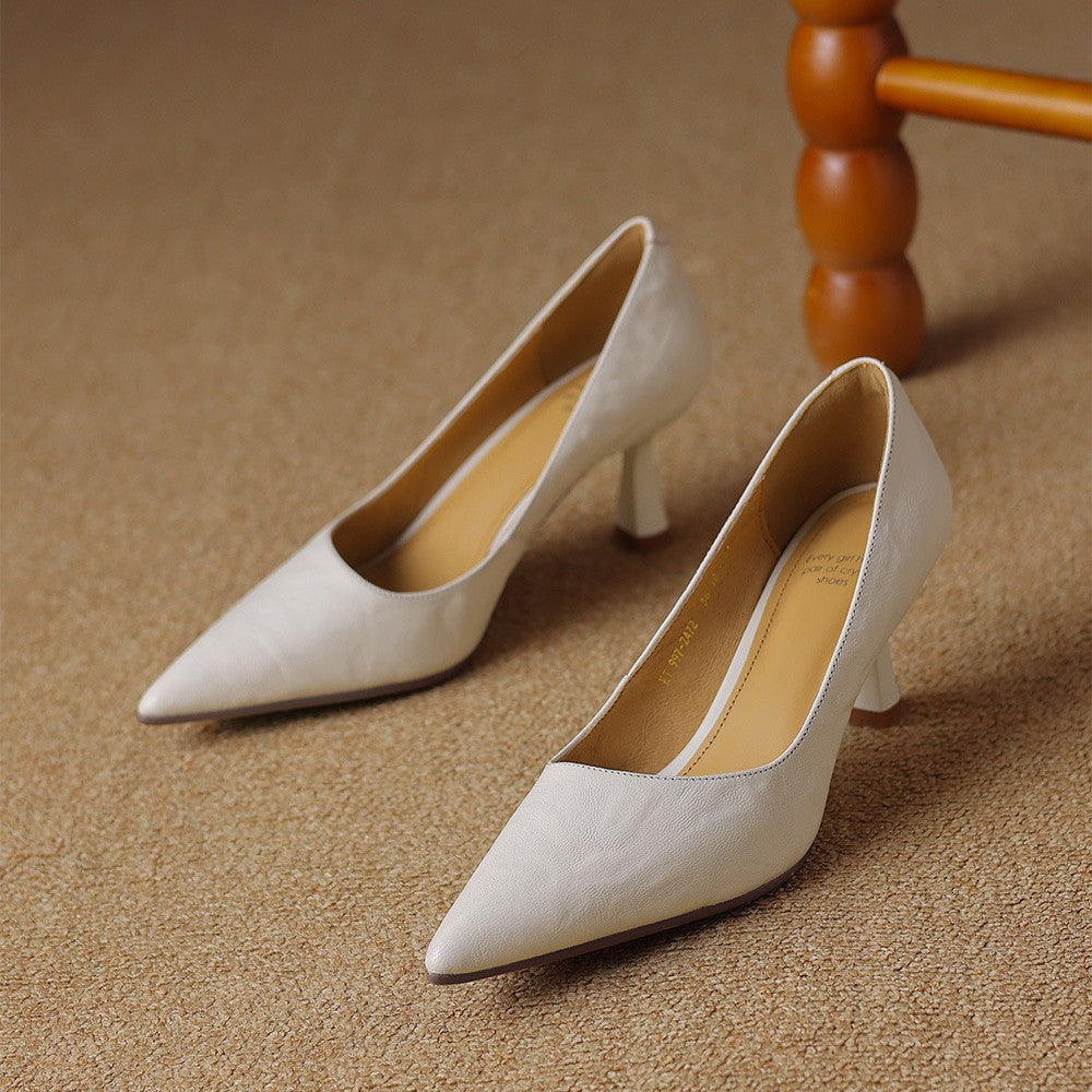 DELAMONT| Escarpins Fins en Cuir Lucie