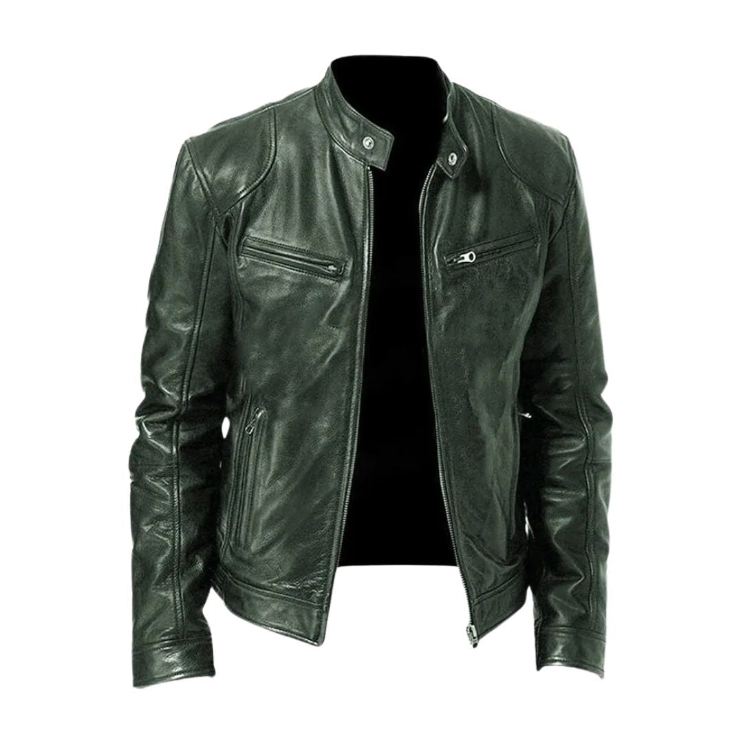 Delemont| Veste en cuir décontractée