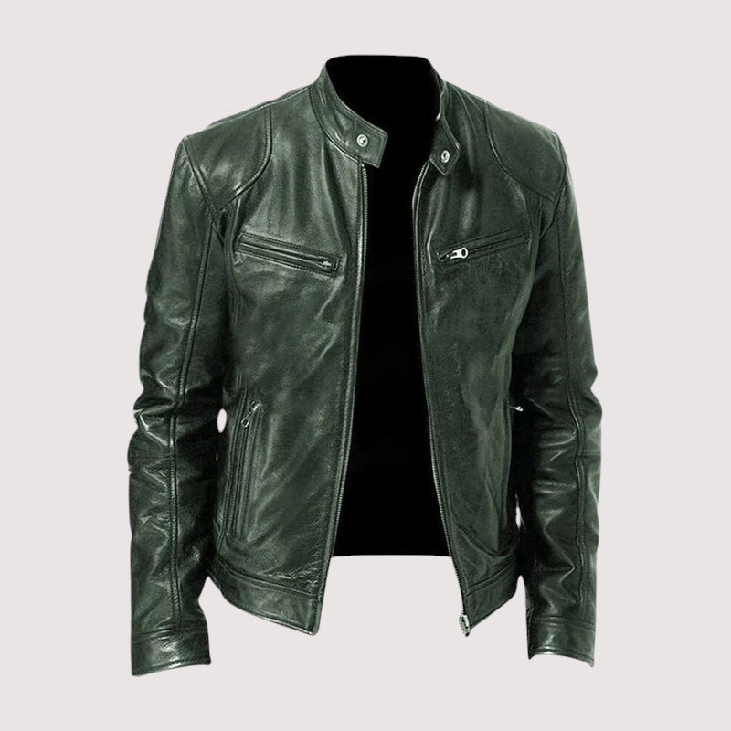 DELAMONT | VESTE EN CUIR HAUT DE GAMME ÉLÉGANTE POUR HOMME