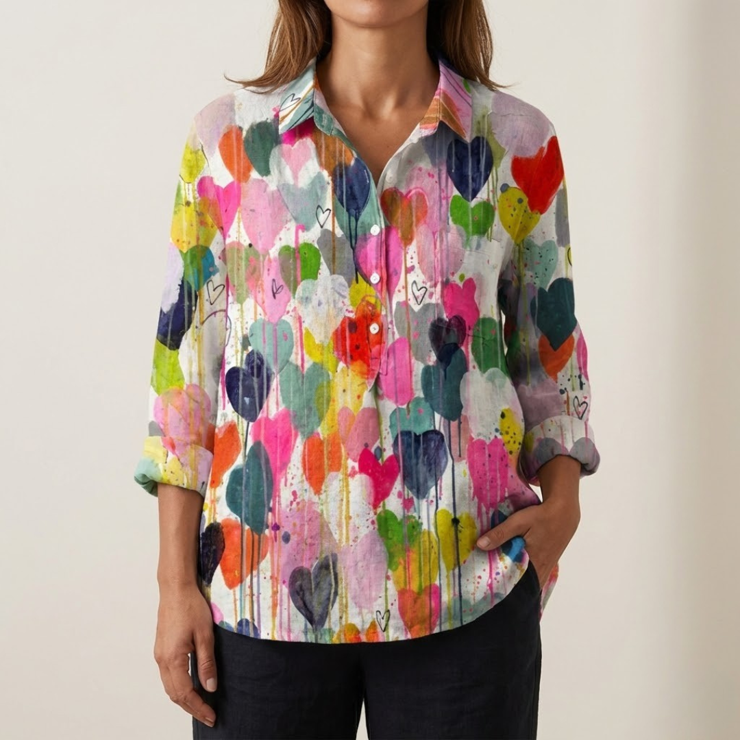 DELAMONT| Chemise Élégante à Motif Lucie