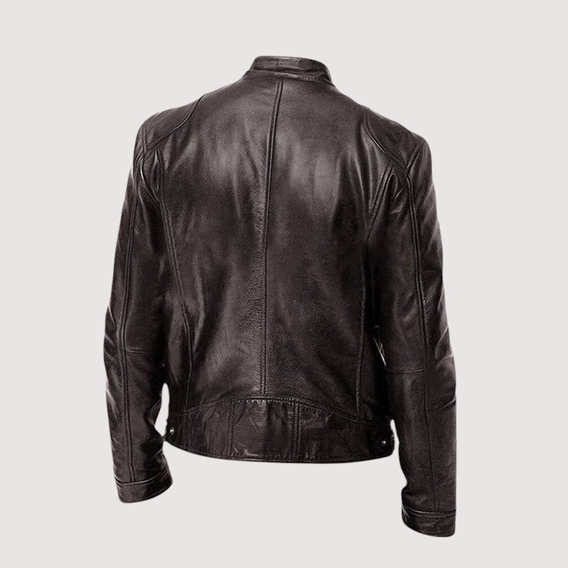DELAMONT | VESTE EN CUIR HAUT DE GAMME ÉLÉGANTE POUR HOMME